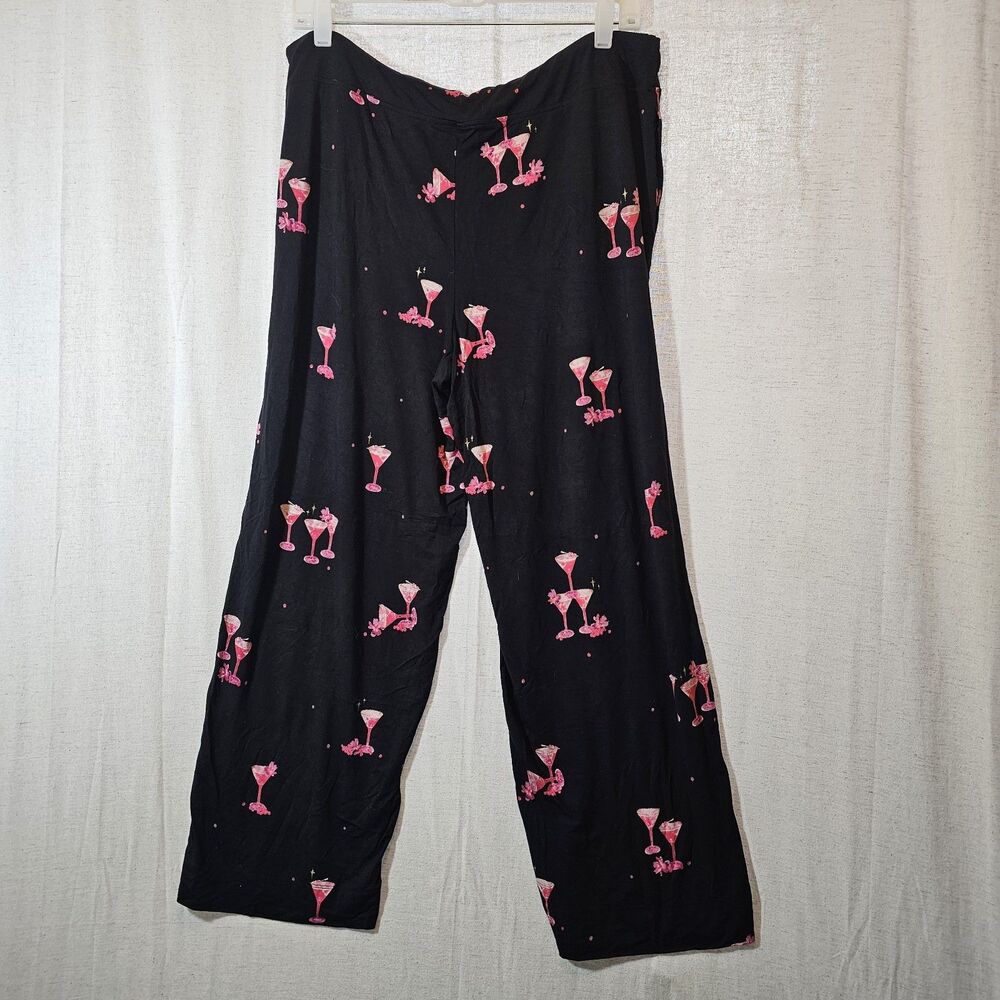 Soma LS Large Short Cool Nights PJ Pants Sipping Pretty Black Summer Cooling - Picture 6 of 9